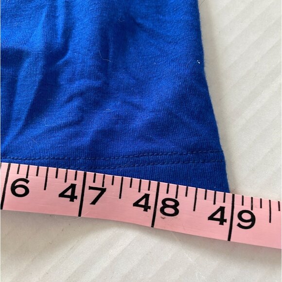 Urion Womens Royal Blue Spaghetti Strip Asymmetrical Maxi Dress/Coverup Size 2X - Picture 9 of 9